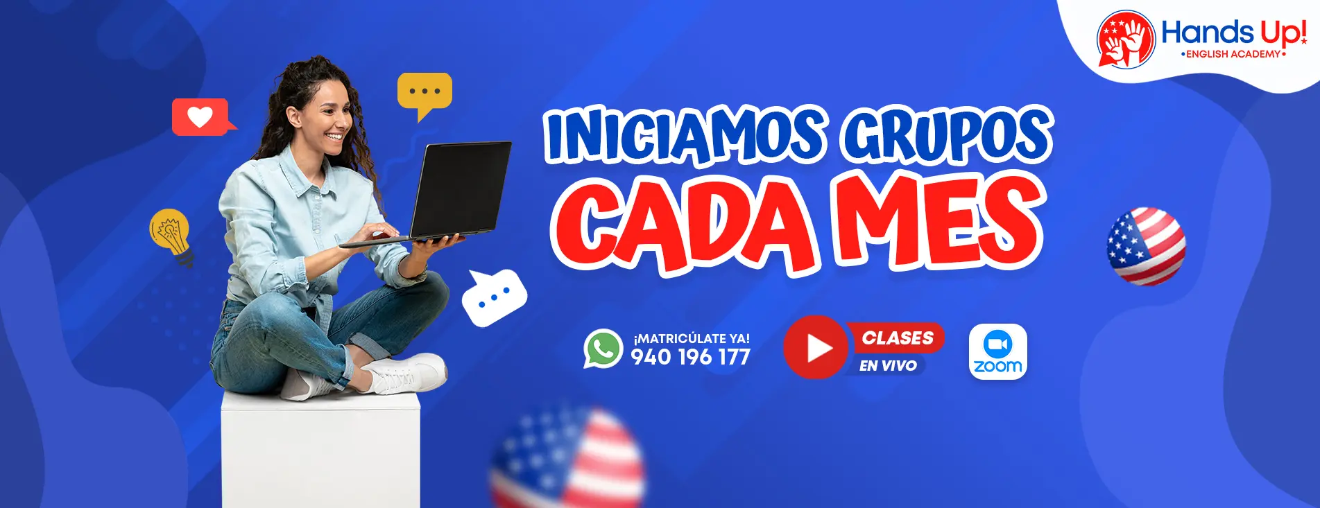 INICIAMOS GRUPO CADA MES - INGLES